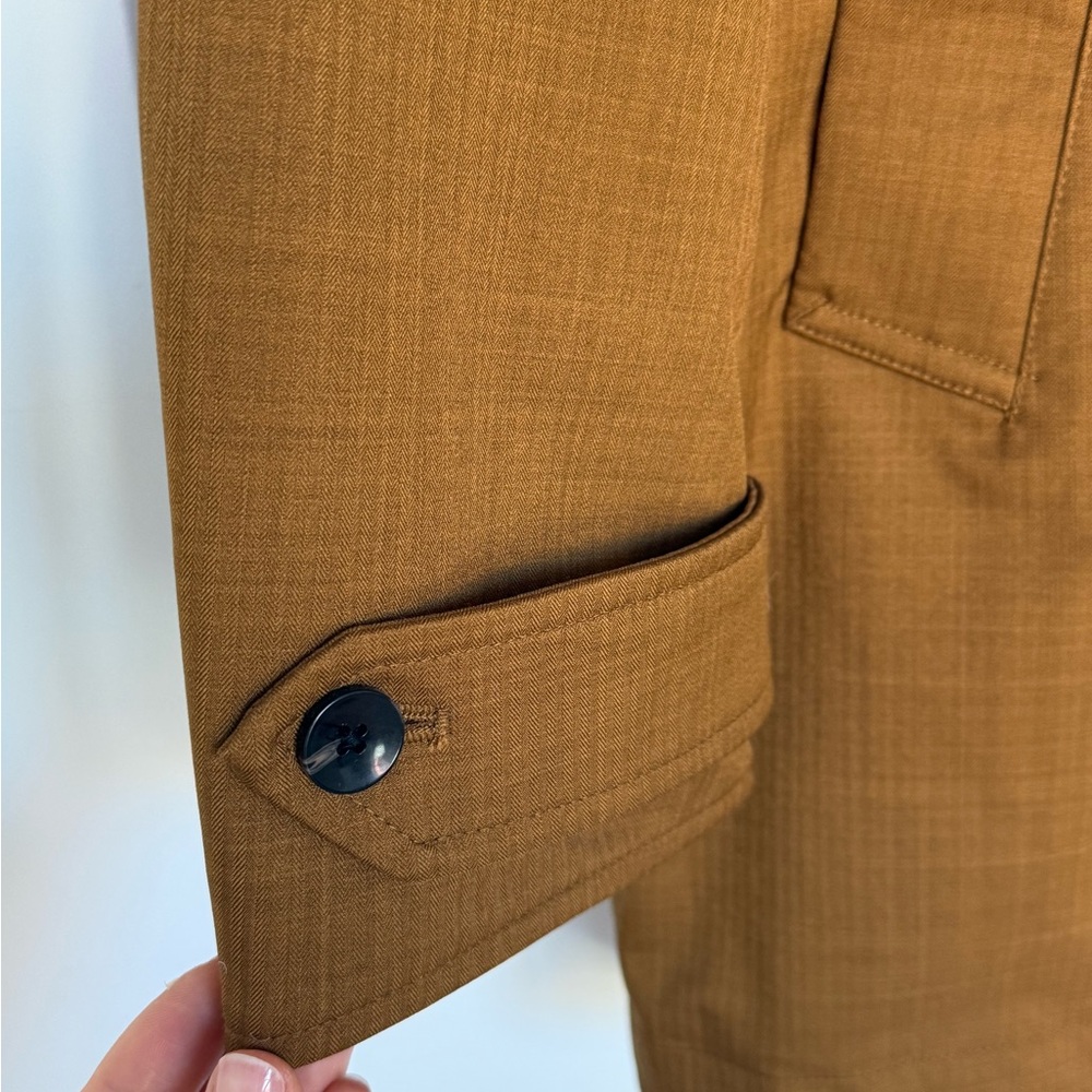 Scotch & Soda Brown Raincoat with Hood and Zipper - Picture 9 of 15